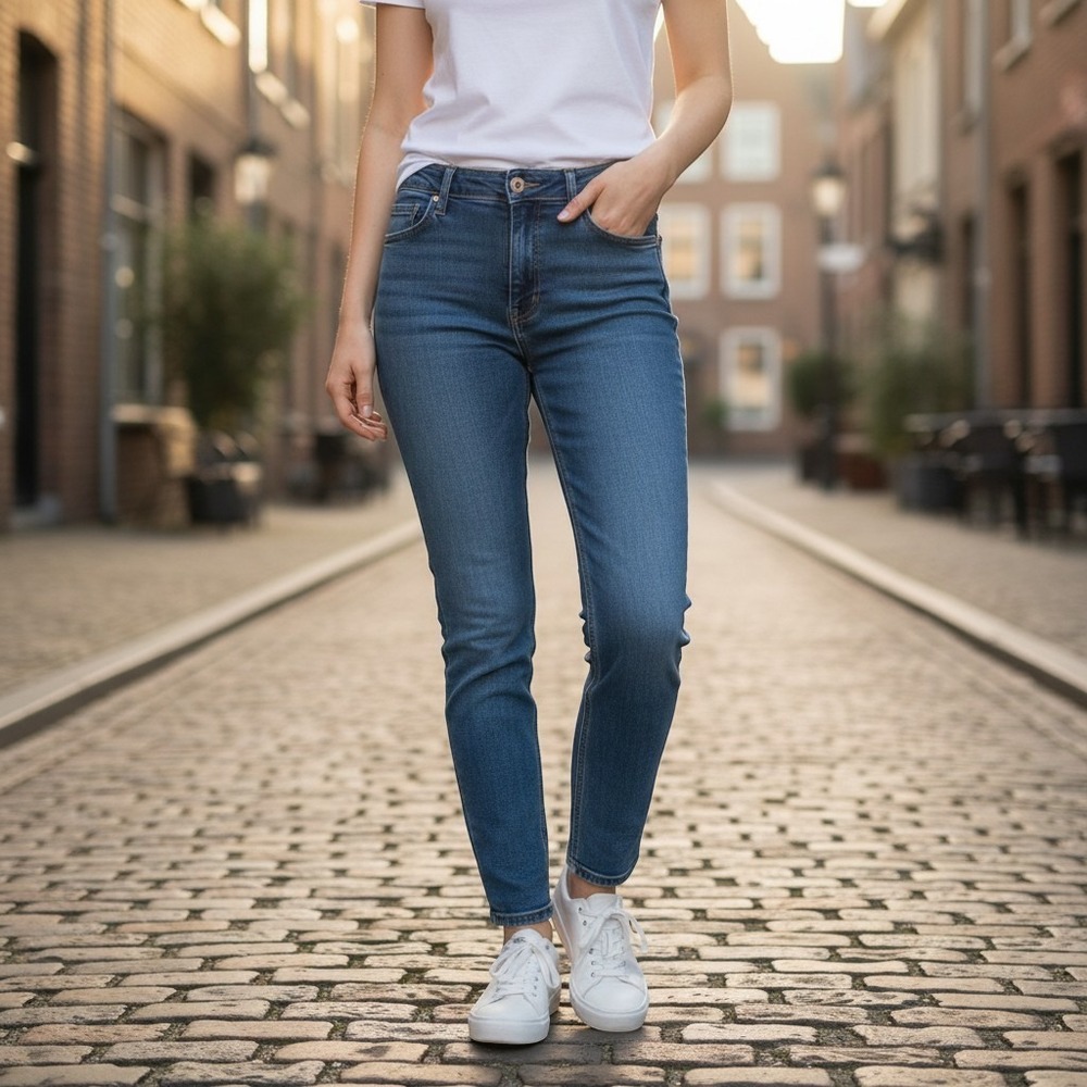 Kut From The Kloth Catherine Boyfriend Jeans Medium Wash Size 10 Denim